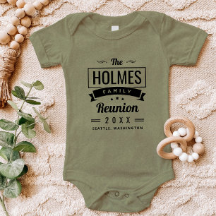 Logo Retro Moderne Famille Reunion