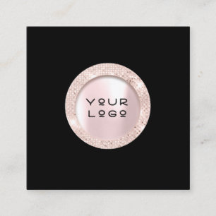 Logo Rose de carte de rendez-vous Eyelashes Noir B