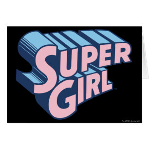 Logo rose et bleu de Supergirl