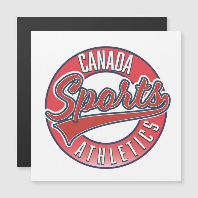 Logo rouge sportif du Canada (Devant / Derrière)