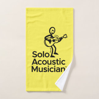 Logo SAM pour serviette à main jaune