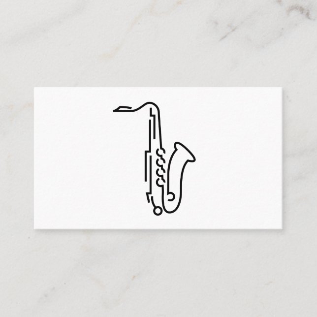 Logo saxophone - Carte de visite (Devant)