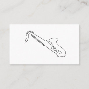 Logo saxophone - Carte de visite