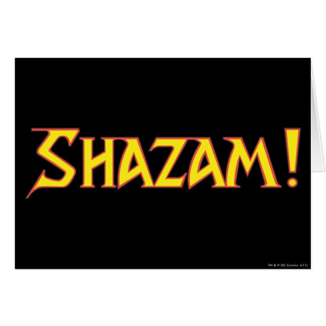 Logo Shazam Jaune/Rouge (Devant horizontal)