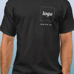 Logo simple et T-shirt Entreprise textuel<br><div class="desc">Logo simple et t-shirt d'affaires texte personnalisé. Remplacez le logo et le texte par le vôtre pour customiser. Portez-les vous-même,  donnez-les à vos employés et collègues,  vendez-les à vos clients ou à vos clients ou donnez-les comme matériel promotionnel pour inspirer la fidélité de vos clients.</div>