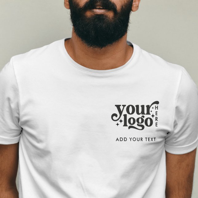 Logo simple et texte Entreprise T-shirt (Créateur téléchargé)