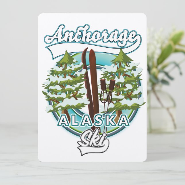 logo ski Anchorage Alaska (Debout devant)