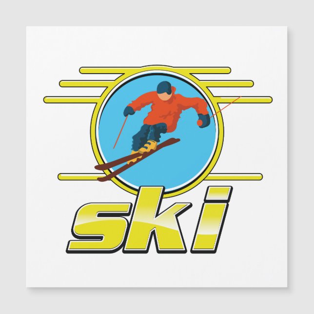 Logo ski rétro 90 (Devant)