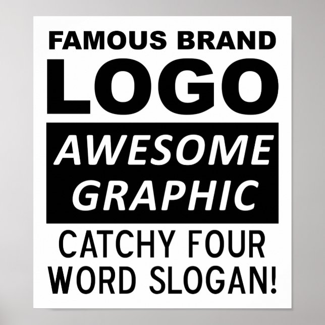 Logo Slogan Funny Poster (Devant)
