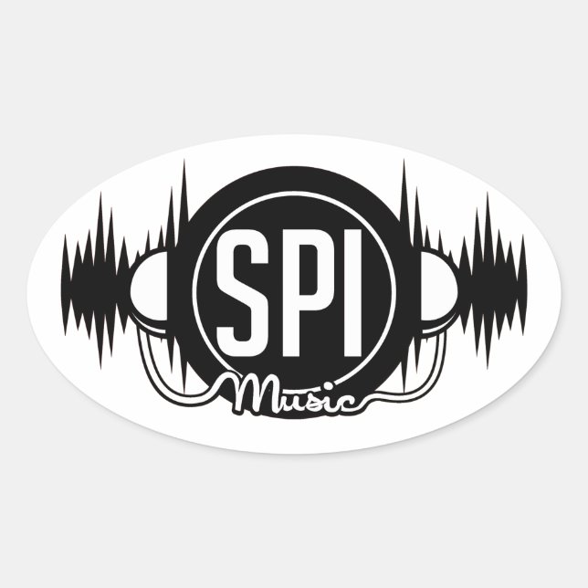 Logo SPIMUSICINC noir - Sticker (Devant)