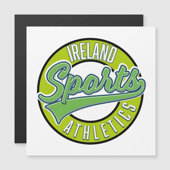 logo sportif athlétique vintage Irlande (Devant / Derrière)
