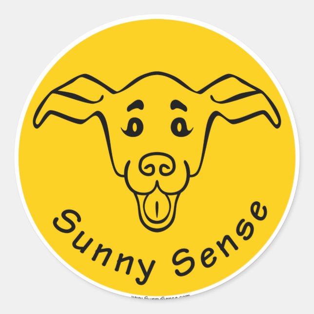 Logo Sunny Sense avec autocollants Chien (Devant)