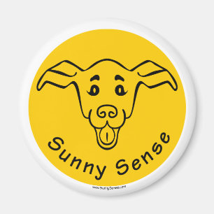 Logo Sunny Sense avec magnets de chiens