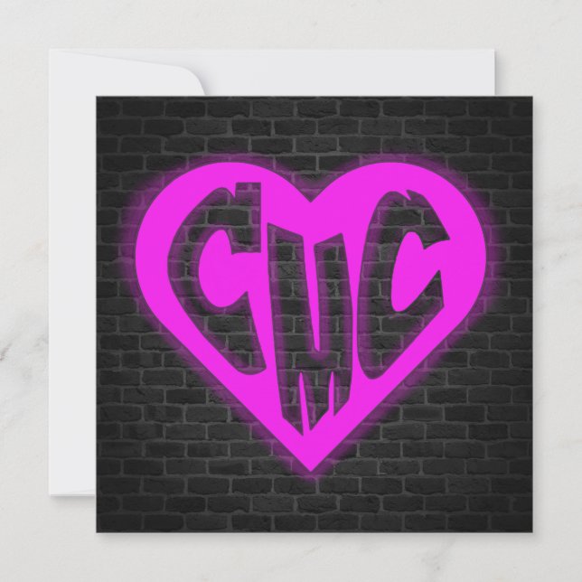 Logo sur Carte de remerciements en briques (Devant)