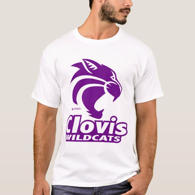 Logo T-Shirt de Clovis Wildcats (Devant)