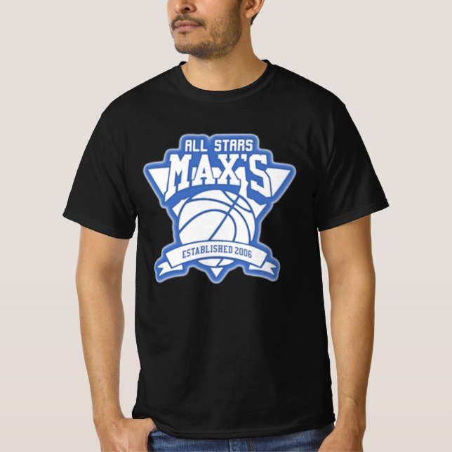 Logo T-Shirt Max's All Stars (noir) (Devant)