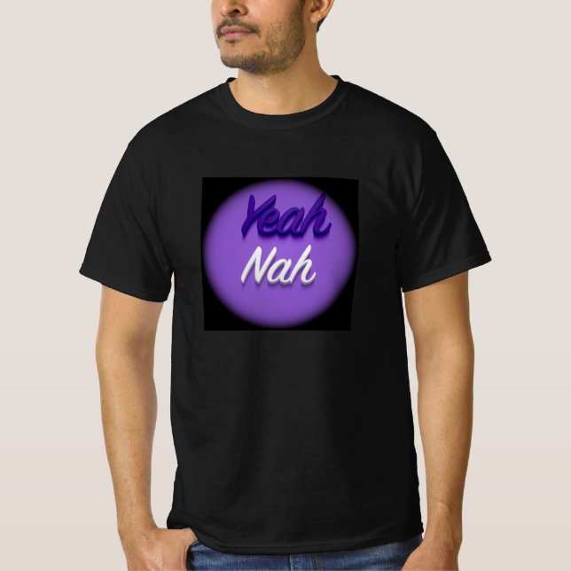 Logo: T-shirt "Ouais Nah". (Devant)