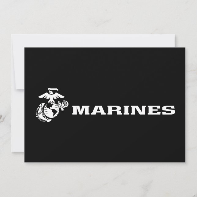 Logo USMC - Blanc (Devant)