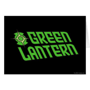 Logo vert de lanterne incliné