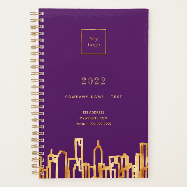 Logo violet ciel de ville or entreprise 2027 (Devant)