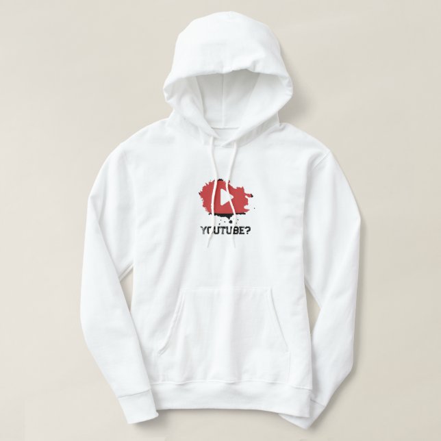 logo youtube sweat - shirt à capuche (Design devant)