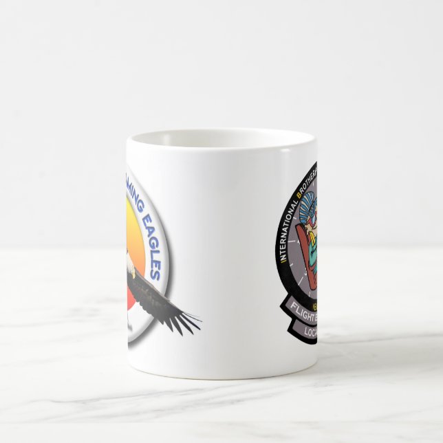 Logos de VP-1 et d'IBNFE sur le blanc simple tasse (Centre)