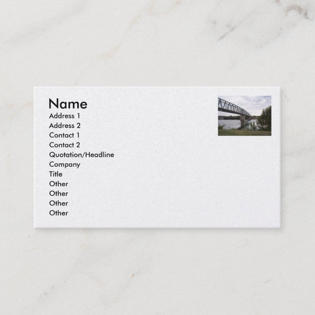 L'Ohio le beau, carte de visite 7 (Devant)