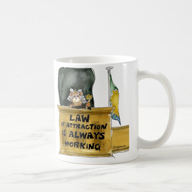 Loi d'attraction Cartoon Juge Mug (Droite)