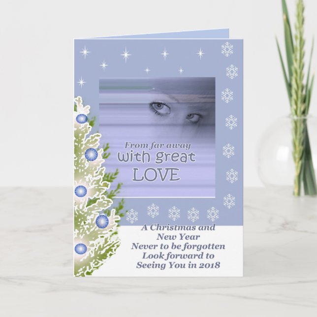 Loin de l'amour, carte de voeux de Noël (Devant)