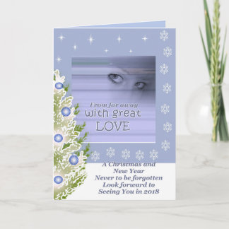 Loin de l'amour, carte de voeux de Noël