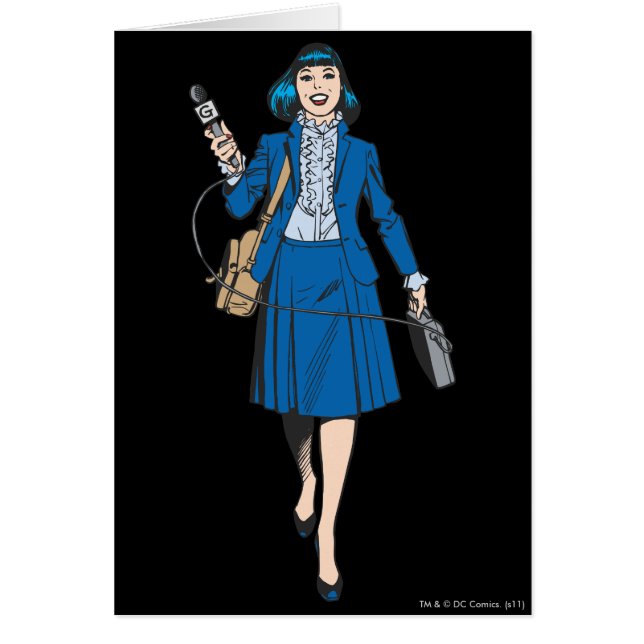 Lois Lane avec microphone (Devant)