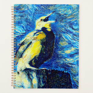 L'oiseau solitaire dans le style VanGogh 
