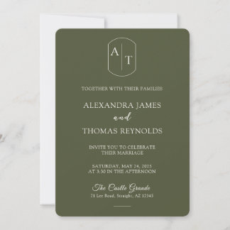 L'Olive : Faire-Part de Mariage Vert