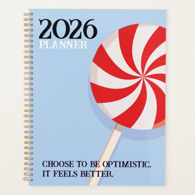 Lollipop 2026 Spiral Planner (Devant)