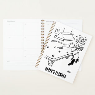 Lollipop Man joue à Snooker Planner