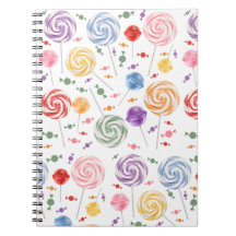 Lollipop Motif Carnet coloré