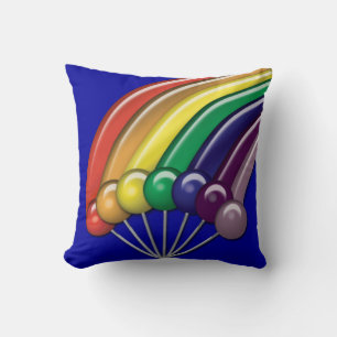 Lollipops et Rainbows Coussin personnalisable