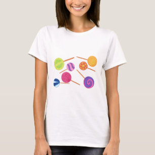 Lollipops multicolores colorés style Pick Tshirt