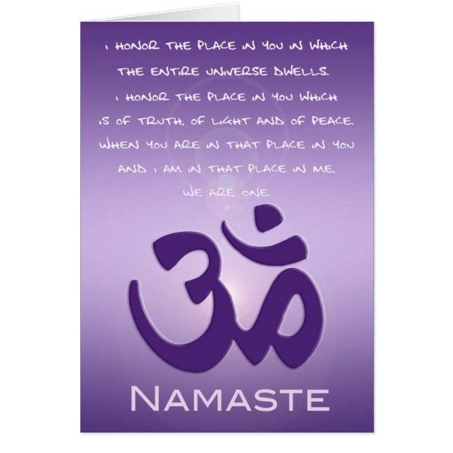 L'OM dans les pourpres - Namaste (Devant)