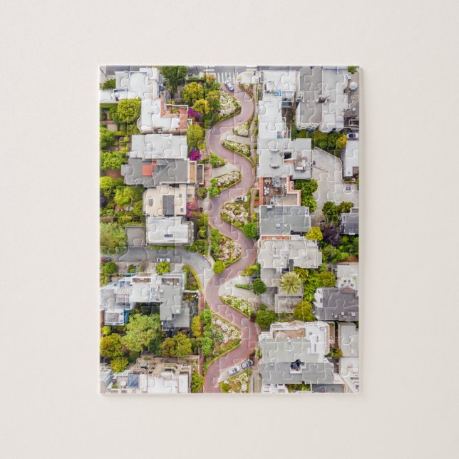 Lombard Street à San Francisco Jigsaw Puzzle (Vertical)