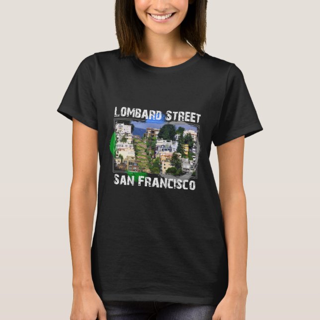 Lombard Street, T-shirt de San Francisco (Devant)