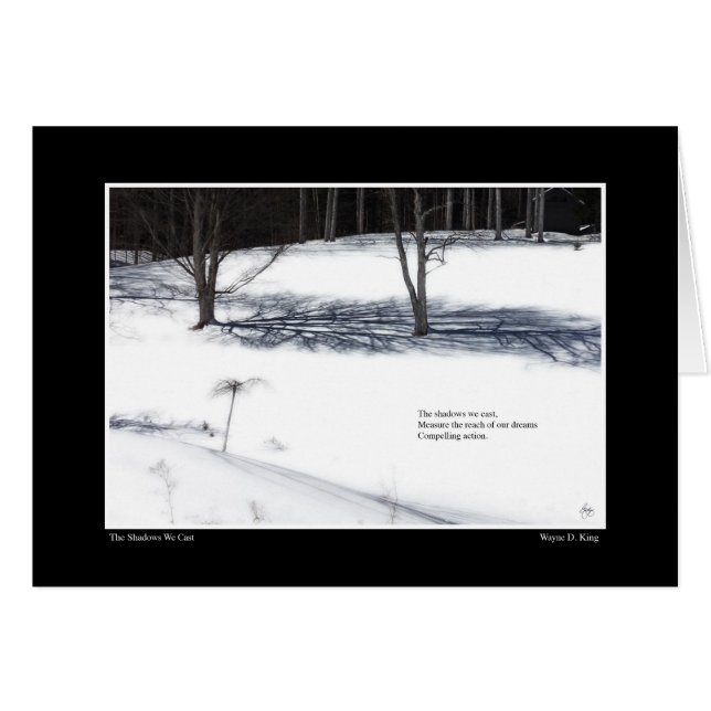 L'ombre que nous avons créée Haiku (Devant horizontal)