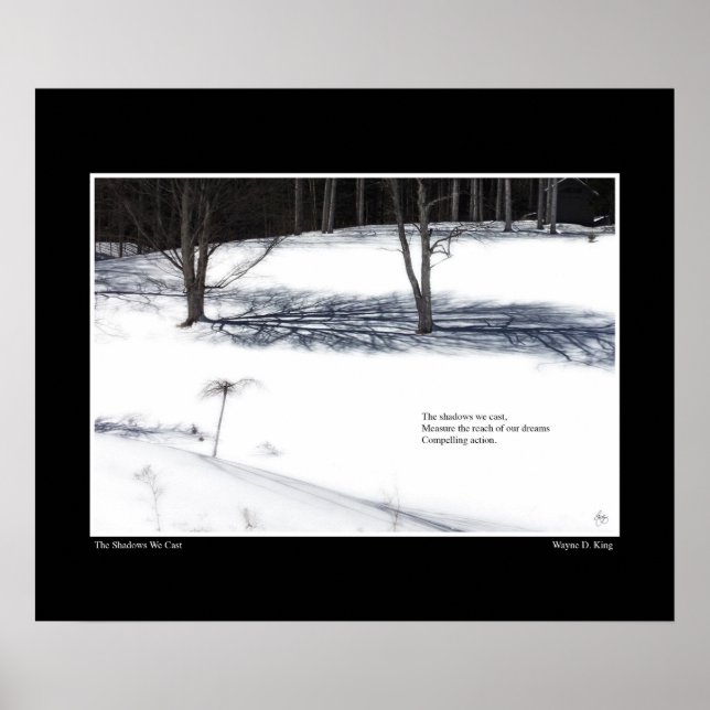 L'Ombre Que Nous Créons Poster Haiku (Devant)