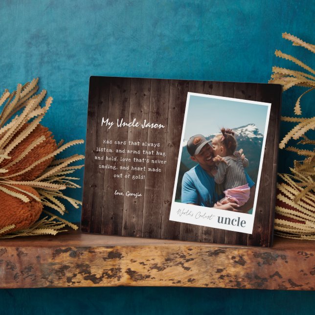 L'Oncle de la Terre | Modern Photo Plaque (Côté)