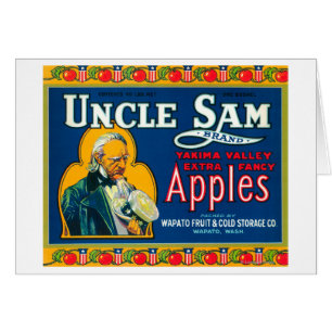 L'Oncle Sam Apple marquent (bleu) - Wapato, WA