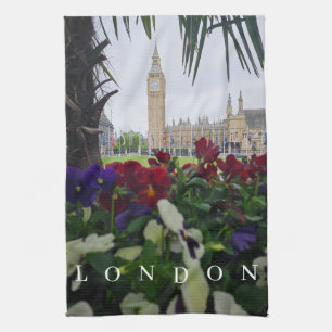 London Elizabeth Tower vue serviette de thé