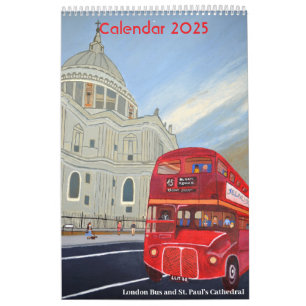 London Red Bus Calendrier 2025