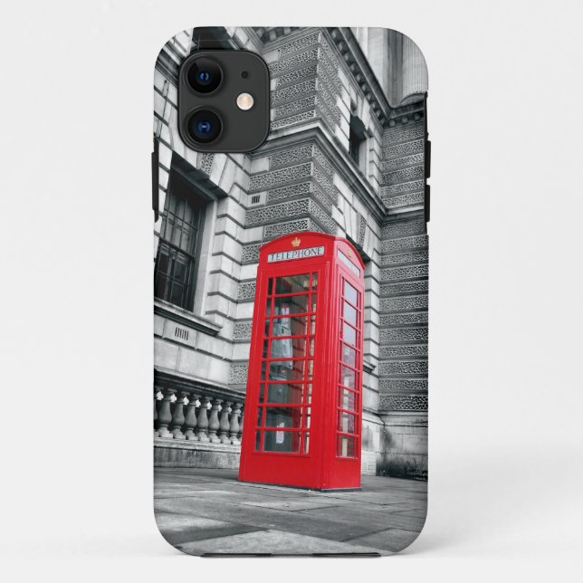 London Red Phone Booth iPhone 5 Coque (Dos)