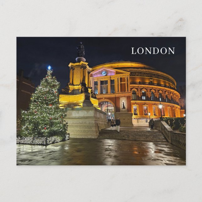 London Royal Albert Hall de nuit carte postale (Devant)