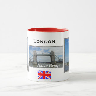 Londres 3 panneaux rouge Londres Combo Mug